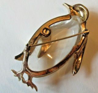 TRIFARI Sterling Penguin Jelly Belly Brooch - ALFRED PHILIPPE 6