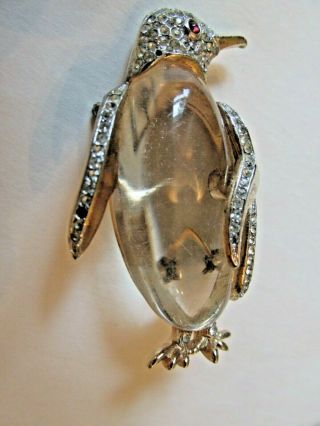 TRIFARI Sterling Penguin Jelly Belly Brooch - ALFRED PHILIPPE 7