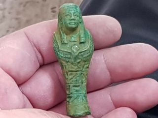 FANTASTIC RARE ANCIENT EGYPTIAN SHABTI 13,  1 GR.  61 MM 2