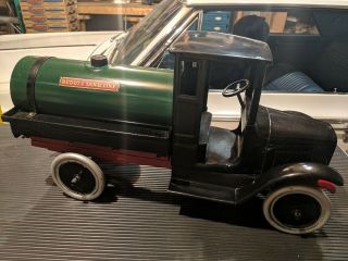 Vintage Antique Buddy L Tank Line Delivery Truck Shape Very Rare $$$
