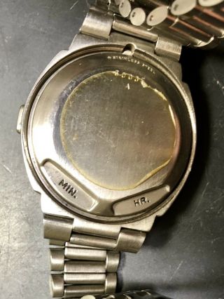 VINT 1973 SIGNED NEIMAN MARCUS PulSAR P2 LED Watch Time Computer James Bond 7