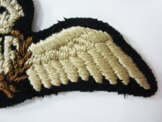WWII RAF Pilot Wings British Royal Air Force Hand Embroidered Cloth 4