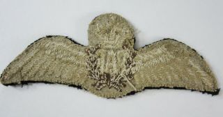 WWII RAF Pilot Wings British Royal Air Force Hand Embroidered Cloth 5