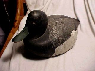 Vintage Ken Harris Bluebill Duck Decoy Woodville Ny