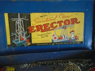 Vintage Erector Set,  No 7 1/2,  1938,  Engineer 