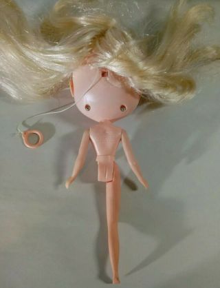 Vintage 1972 Blonde Kenner Blythe Doll Eyes Work Hair Dress Cracked Torso No Leg 7