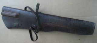 Us Wwii 1942 Dated M1 Garand Rifle Leather Scabbard By Hess And Hopkins