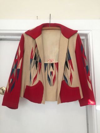 Vintage 1940’s Chimayo Jacket Hand Woven Wool