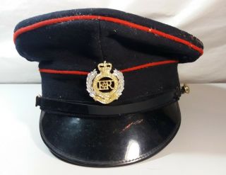 Post Ww2 British Royal Engineers Officers Forage Cap By Hudson Bay Sz 7 1/8