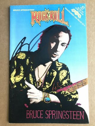 Rare Bruce Springsteen Signed Vtg Nov 1992 Rock N Roll Comic Book 53 - Jsa