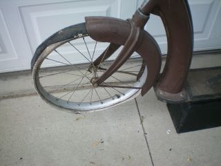 Antique Ingo Bicycle Scooter Complete One Owner 1930 ' s 5