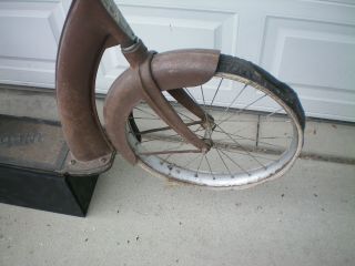 Antique Ingo Bicycle Scooter Complete One Owner 1930 ' s 9