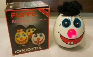 Rare Vintage (1981) Flippo Sonic Control Clown Head By Winny (taiwan) Iob