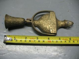 Vintage Brass Door Knocker Bells Of Sarna India 78 - 1
