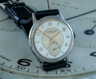 Very Pretty Vintage Girard Perregaux Gents Watch Two Tone Dial Stunning Watch 3