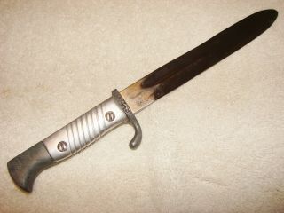 Vintage Wwii E.  Pack & Sohne Siegfried Waffen Knife With Aluminum Grips