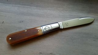 Great Eastern Cutlery GEC Tidioute TC Barlow PPP Antique Amber Sawcut 152112 2