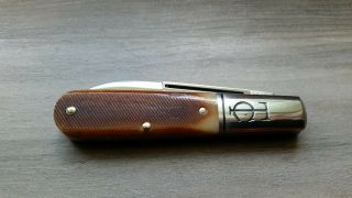 Great Eastern Cutlery GEC Tidioute TC Barlow PPP Antique Amber Sawcut 152112 3