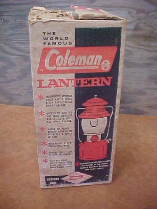 Vintage Coleman Camping Lantern 200A Box 3