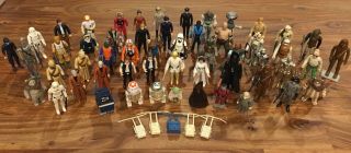 (55) Vintage Kenner Star Wars First 12 21 77 Near Set With Weapons Variants 1977