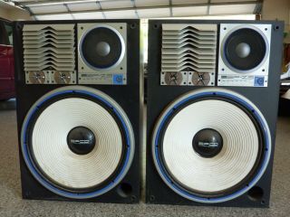 Large Vintage Sansui Sp - Z9 Speakers -