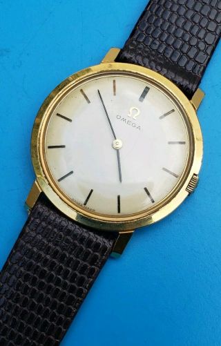 Vintage 1965 Omega Classic Swiss Made Mens 17 Jewels Cal 620 Great Order