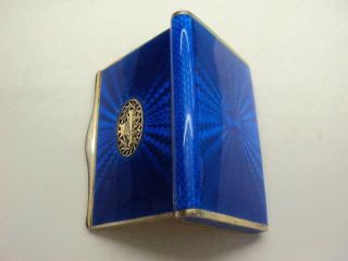 Antique Guilloche Enamel Cigarette/card Case - Art Deco