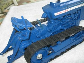 VINTAGE FORD 4000 CRAWLER 0NE OF A KIND TRACKS 3 POINT PARTS FROM ERTL 1/12 8