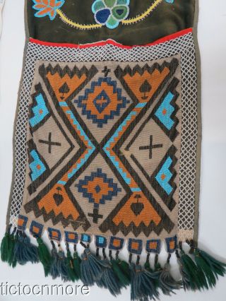 ANTIQUE 1900 ' S FULL BODY VEST OUTFIT BEADED NATIVE AMERICAN PLAINS INDIANS 8