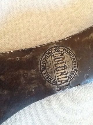 Vintage colonial axe and tool company double bit axe. 2