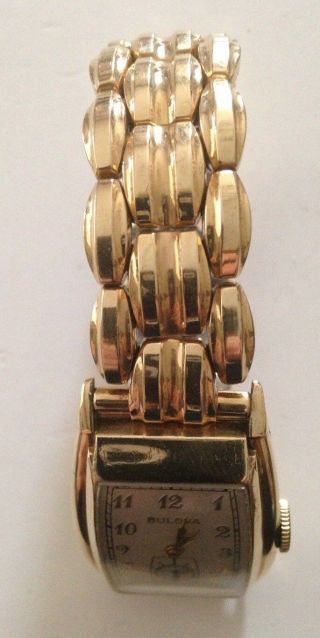 Vintage 1939 Bulova ' Alden ' 15 Jewel 10AE Movement Men ' s Watch box 4