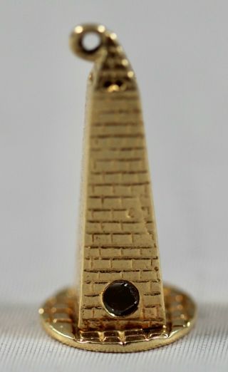 Vintage 14k Yellow Gold Washington Monument Charm