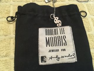 Robert Lee Morris Jewerly Silver shoe necklace for Andy Warhol & Bond no 9 2