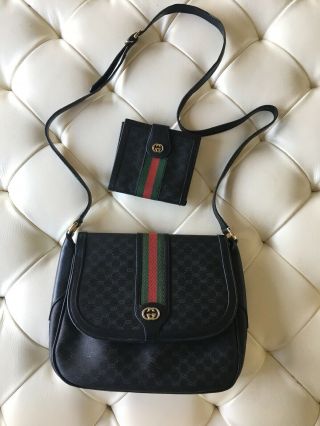Vintage Gucci Bag And Matching Wallet