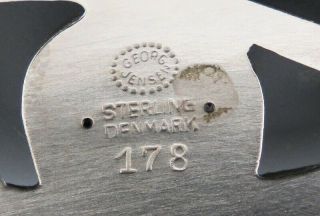 Vintage Georg Jensen Denmark Sterling Silver Flower Openwork Pin/Brooch 2 