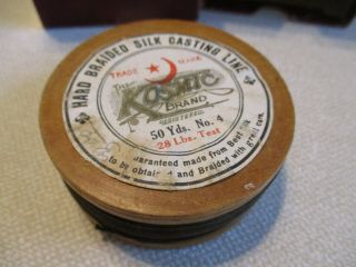 Exceedingly Rare Early Kosmic Line Spool With Maroon Box 3