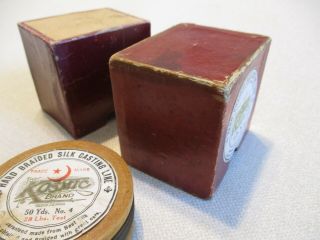 Exceedingly Rare Early Kosmic Line Spool With Maroon Box 6