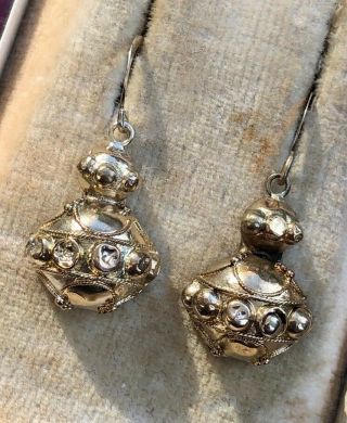 Victorian Antique Yellow Gold Unusual Ball Drop Earrings