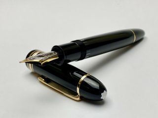 Vintage Montblanc Meisterstuck No.  149 Fountain Pen With A Two - Tone 18k Gold Nib