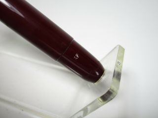 Vintage burgundy PELIKAN 140 pistonfiller fountain pen flexy 14ct KM nib 3
