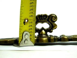 (2) ANTIQUE FANCY BRASS Furniture Dresser Armoire Cabinet Pull Handle Rococo 5