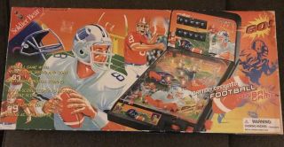 Vintage Frenzy Toys Table Top Pinball Football Game Complete W/ Box