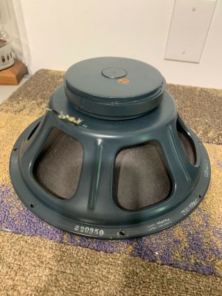 Vintage 1960s Teal Jensen C12n Ceramic 12 " Speaker 8 - Ohm Tube Amplifier