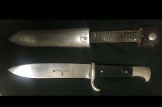 Ww2 Rare Antique J.  A.  Henkels.  Solingen Zwillingswerk Ges.  Geschützt German Knife