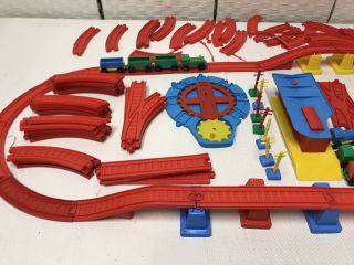 Vintage 1960s Push A Long Train Set by TOLTOYS Rare 4