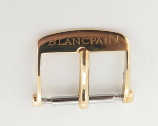 . Vintage Blancpain 18k Solid Gold 16mm Buckle 2