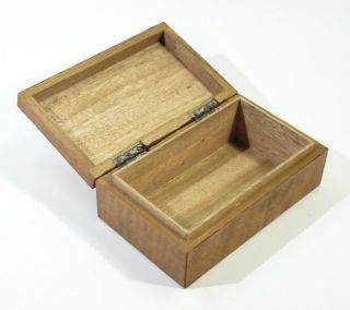 Japanese Antique Meiji Period Inlaid Wooden Box Circa 1900 - 10. 5