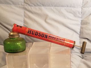 Vintage HUDSON Sprayer Duster Nebulizer with Green Bowl 2