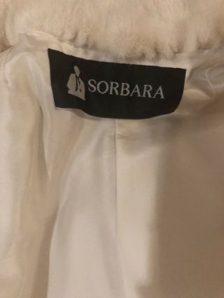 Vintage Sorbara White Creamy Mink Coat Size M - L 7