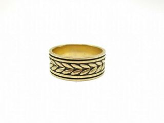 Vintage Artcarved 14k Yellow Gold Wedding Band Ring Size 7.  5 (6.  35 Grams)